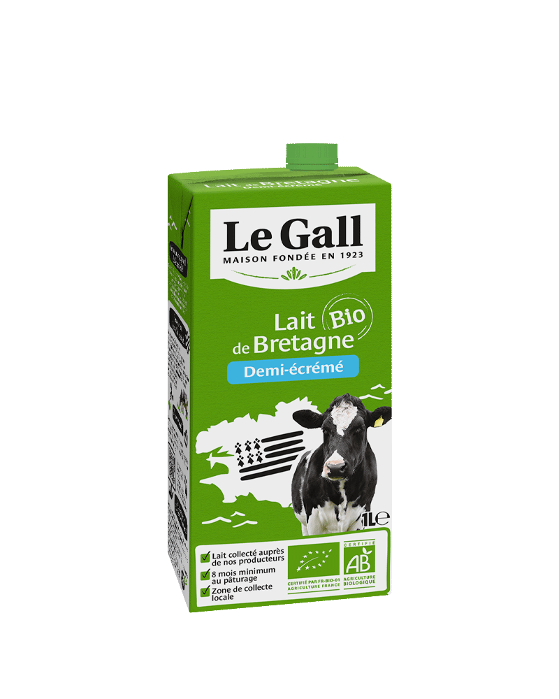 Produits laitiers Le lait biologique Le Gall