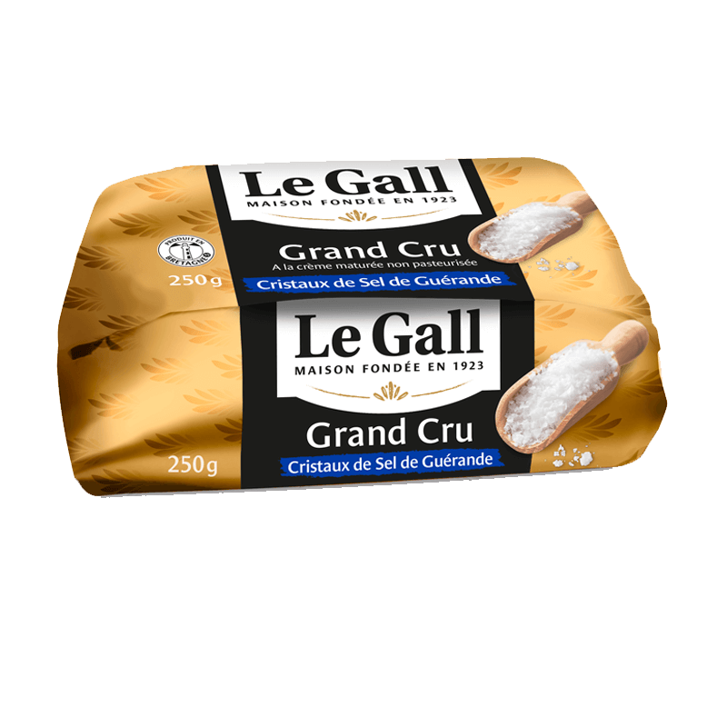 Beurre de baratte aux cristaux de sel de Guérande Le Gall 250g