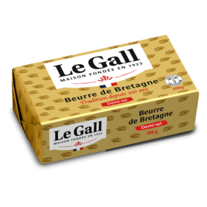 beurre de bretagne demi-sel Le Gall en plaquette de 200g